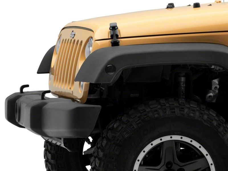 Raxiom 07-18 Jeep Wrangler JK Axial Series Whiite LED Side Marker Lights- Smoked J163060 J163060 Photo - Close Up