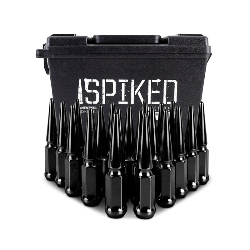 Mishimoto Steel Spiked Lug Nuts M12x1.5 20pc Set - Black MMLG-SP1215-20BK MMLG-SP1215-20BK User 1