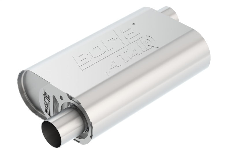 Borla CrateMuffler Stock SBC 283/327/350 ATAK 2.25in Offset/Offset 14inx4.35inx9in Oval Muffler 400847 400847 Photo - Primary