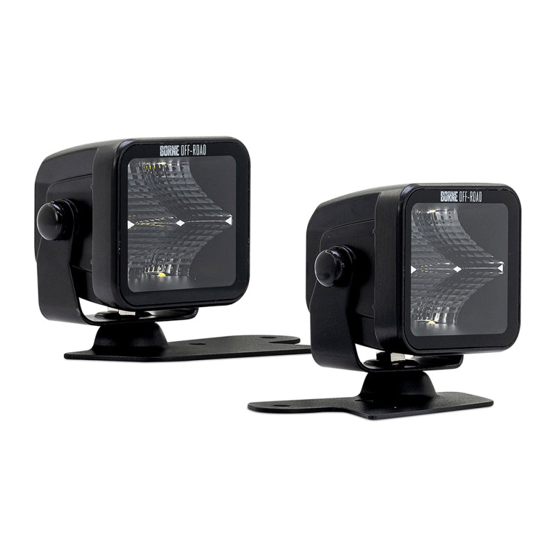 Borne Off-Road 21+ Bronco Light Pods 2pc Ditch 3x3 Flood Upfit BNLT-BR-21-DT2FU BNLT-BR-21-DT2FU Photo - Primary