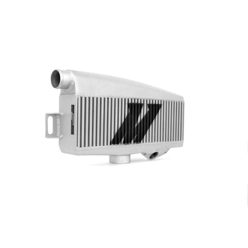 Mishimoto Top Mount Intercooler Kit-Silver Cooler Blue Hoses 02-07 WRX/STI MMTMIC-WRX-01SLBL Photo - Close Up