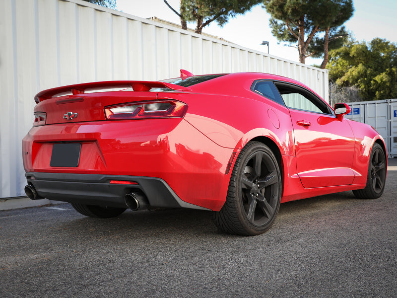 aFe POWER MACH Force-Xp 2.5in Axle-Back Exhaust System 16-20 Chevy Camaro SS V8 6.2L - Carbon Fiber 49-44118-C 49-44118-C Photo - Mounted