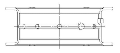 ACL Nissan RB26DETT 0.25 Oversized High Performance Main Bearing Set - CT-1 Coated 7M2428HC-.25 7M2428HC-.25 Technical Drawing