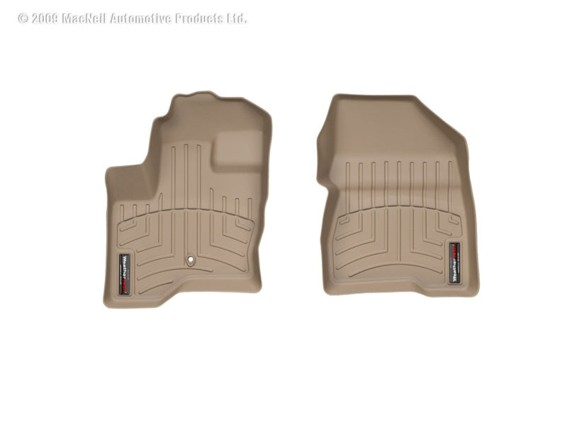 WeatherTech WT FloorLiner - Front - Tan Floor Mats Floor Mats - Rubber main image