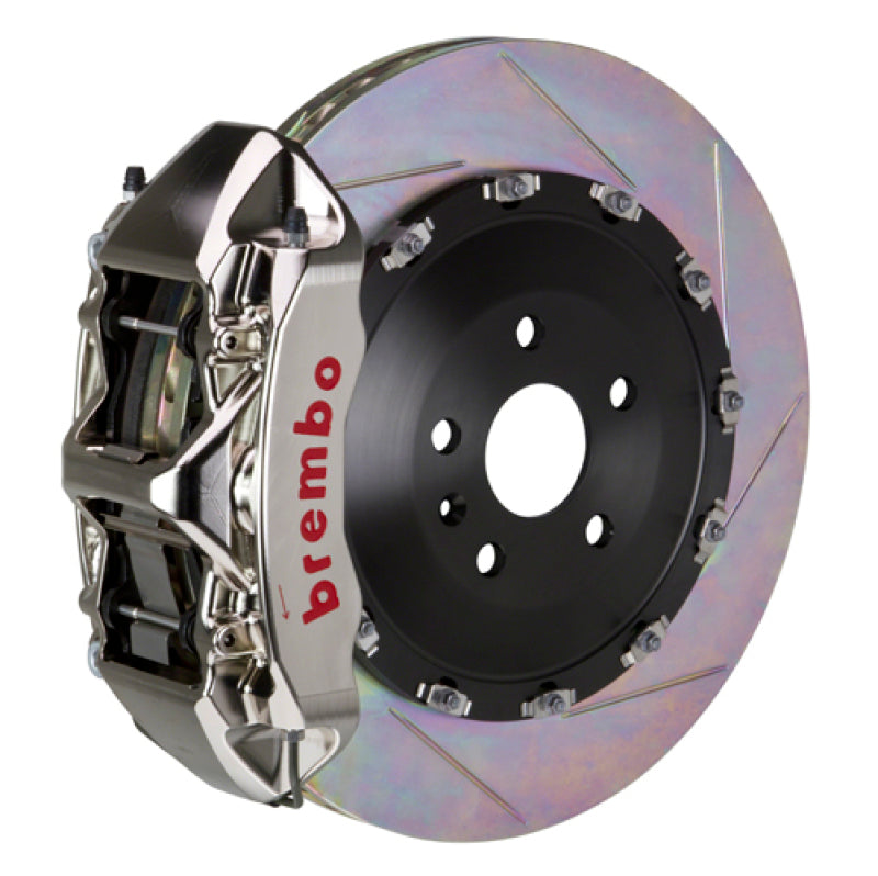 Brembo 19+ X5 (G05)/20+ X6 Front GTR BBK 6 Piston Billet 405x34 2pc Rotor Slotted Type1 - Nickel 1N2.9544AR