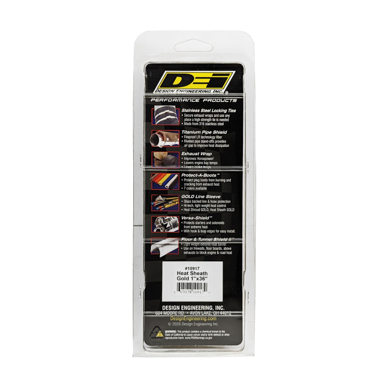 DEI Heat Sheath GOLD 1in x 36in 10917 10917 Photo - Unmounted