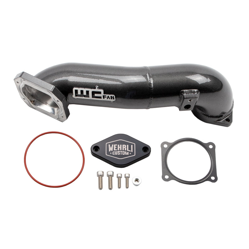 Wehrli 11-16 Duramax LML Passenger 3in. Upper Crossover Intercooler Pipe - Bengal Red WCF100328-BR WCF100328-BR Photo - Primary
