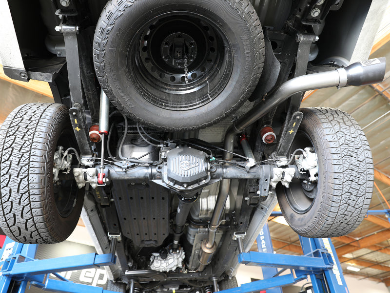 aFe Apollo GT Series 3in 409 SS Cat-Back Exhaust 2019 Ford Ranger 2.3L w/ Polished Tips 49-43115-P 49-43115-P Photo - Mounted