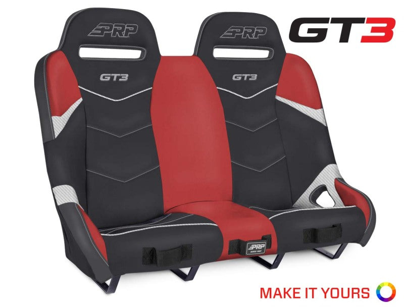 PRP Seats PRP Polaris RZR XP4 1000/XP4 Turbo/XP4 Turbo S GT3 Rear Suspension Bench Seat A74-POR1K A74-POR1K Photo - Primary