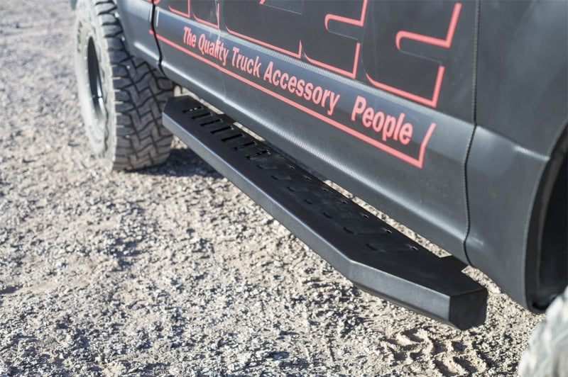 Dee Zee Deezee Universal Chevrolet/GMC/Dodge/Ford Full Size Running Board ExtCab Section Louvered Black DZ16511 DZ16511 Photo - Mounted