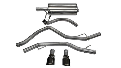 Corsa Performance 09-14 Dodge Ram 1500 4.7L/5.7L V8 Quad/Crew Cab/Short Bed Black Dual 14405BLK Photo - Primary