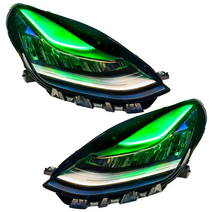 ORACLE Lighting Oracle 17-21 Tesla Model 3 Headlight DRL Upgrade Kit - ColorSHIFT w/ Simple Controller 1286-504 1286-504 User 5