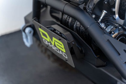 DV8 Offroad Fairlead Mounted Flip-Up License Plate Bracket LPBM-02 LPBM-02 Photo - Unmounted