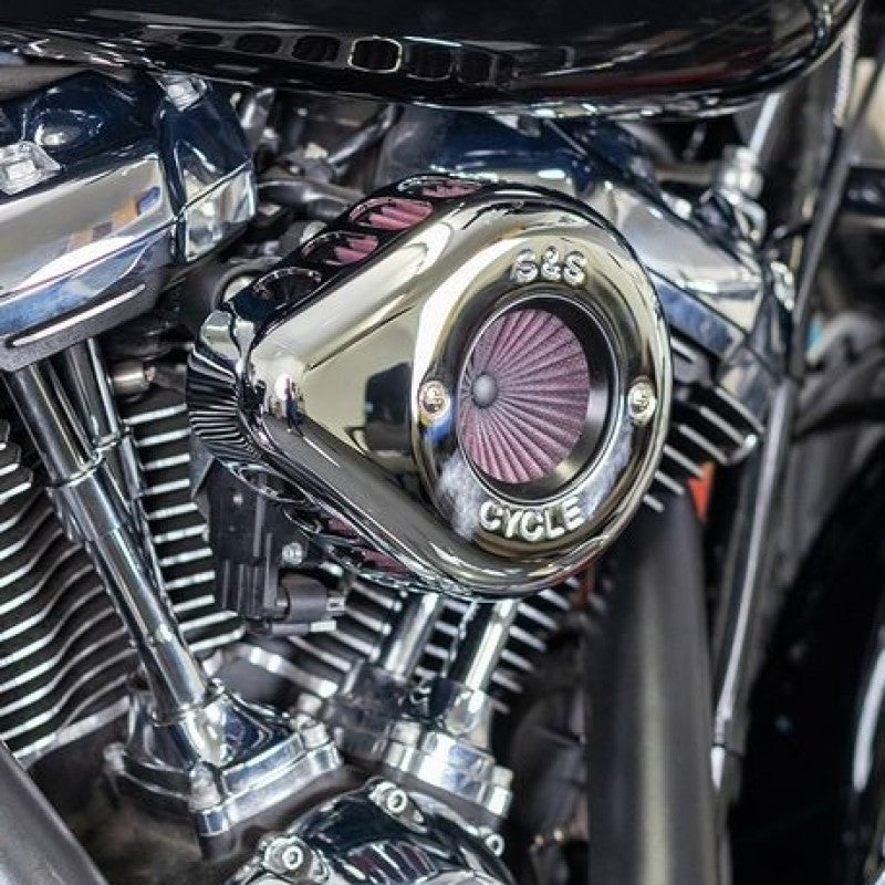 S&S Cycle 2017+ M8 Models Stealth Air Stinger Kit w/ Chrome Teardrop 170-0717A 170-0717A Photo - Primary