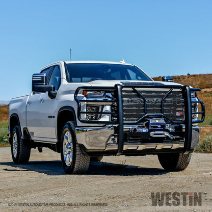 Westin 19-20 Chevrolet Silverado 1500 HDX Winch Mount Grille Guard (Excl. 2019 Silverado LD) 57-93995 57-93995 Photo - Mounted