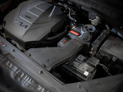 aFe Takeda Momentum Pro 5R Cold Air Intake System 20-22 Kia Telluride / Hyundai Palisade V6 3.8L 56-70033R 56-70033R Photo - Mounted