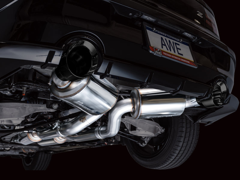 AWE Tuning AWE 2023 Nissan Z RZ34 RWD Touring Edition Catback Exhaust System w/ Diamond Black Tips 3015-33400 3015-33400 Photo - Mounted
