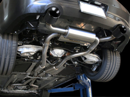 aFe Takeda 2-1/2 in 304 SS Cat-Back Exhaust System Infiniti G37 08-13/Q60 14-15 V6-3.7 w/ Black Tips 49-36103-B 49-36103-B Photo - Mounted