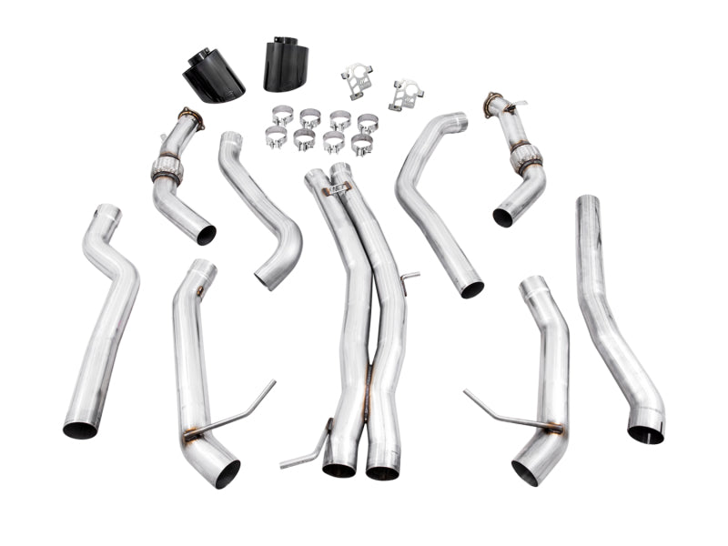 AWE Tuning Audi B9.5 RS 5 Coupe Track Edition Exhaust - RS-Style Diamond Black Tips 3020-33123 3020-33123 Photo - out of package