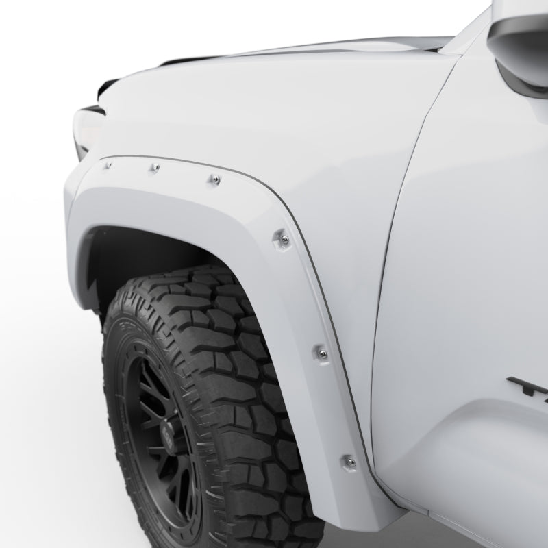 EGR 16+ Toyota Tacoma w/Mudflap Bolt-On Look Color Match Fender Flares - Set - Super White 795084-040 795084-040 Photo - Close Up