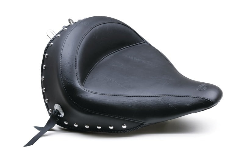 Mustang Motorcycle Mustang 00-15 Harley Softail Standard Rear Tire Wide Touring Solo Seat w/Studs - Black 76233 76233 Photo - Primary