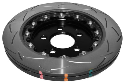 DBA 15+ Ford Mustang 2.3L/5.0L Rear Slotted 5000 Series 2 Piece Rotor w/ Black Hat 52165BLKS 52165BLKS Photo - out of package