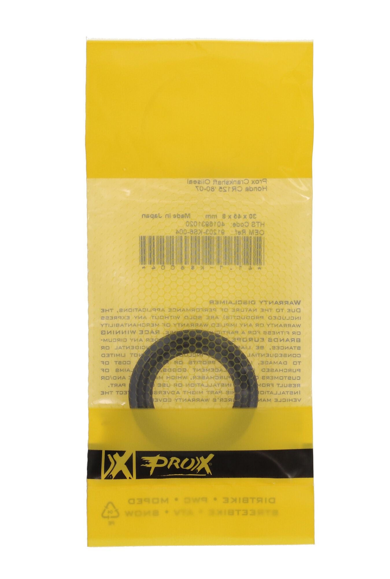 ProX Honda 30x45x8 Crankshaft Oil Seal 41.1-KS6004