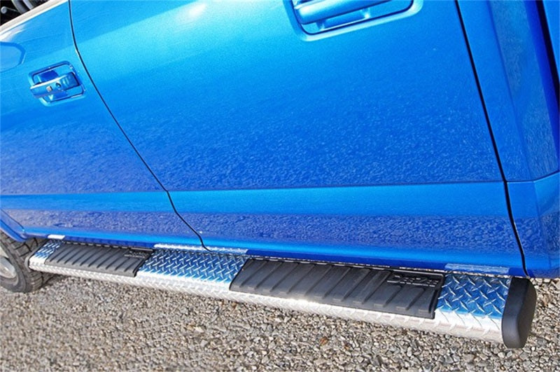 Dee Zee Deezee Universal Tubes - 6In Oval - Black Tread Aluminum (ExtCab) DZ16412 DZ16412 Photo - Mounted