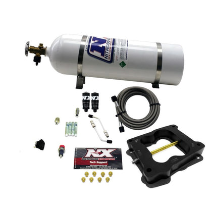 Nitrous Express Q-Jet/Holley Spread Bore Hitman Nitrous Kit (100-150-200HP) w/15lb Bottle 40080-15 40080-15 Photo - Primary
