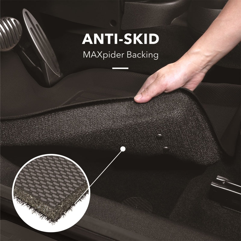 3D MAXpider 2009-2019 Volkswagen Tiguan/Tiguan Limited Classic 1st Row Floormat - Black L1VW02112209 L1VW02112209 Photo - Mounted