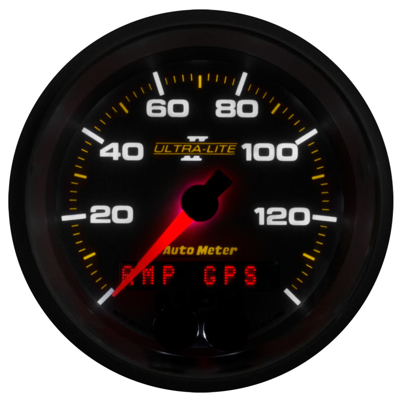 Autometer Ultra-Lite II 3-3/8in 0-140MPH In-Dash Electronic GPS Programmable Speedometer 4980 4980 User 4