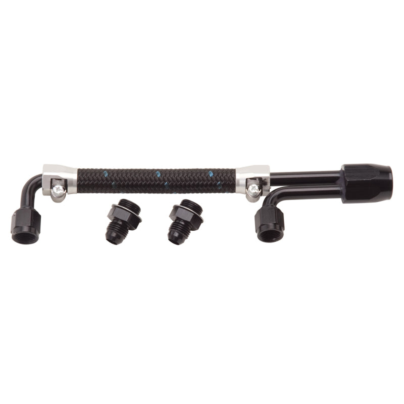 Edelbrock Dual-Quad Fuel Line Kit in CLR/BLK Finish 80913 Photo - out of package