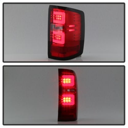 Spyder Chevy Silverado 2016-2017 Light Bar LED Tail Lights - Red Clear ALT-YD-CS16-LED-RC 5083753 5083753 Photo - Unmounted