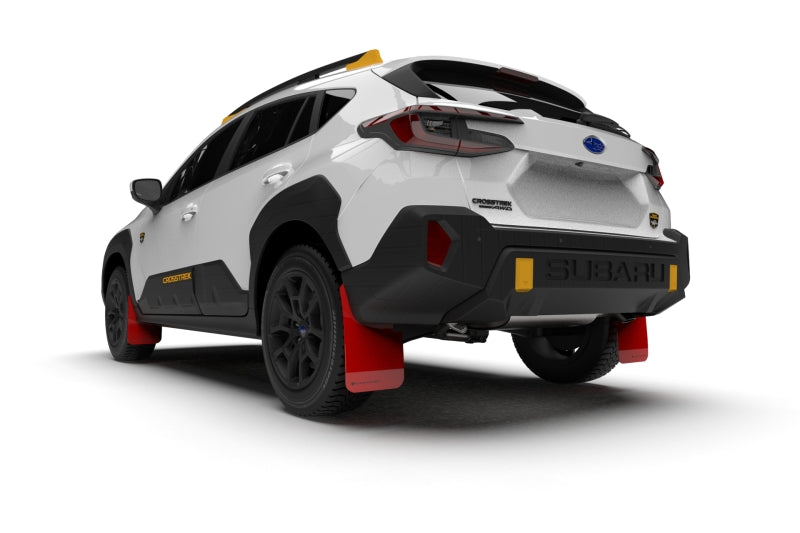 Rally Armor - 2024 Subaru Crosstrek (Wilderness Only) Red UR Mud Flap W/White Logo - No Drilling Req MF116-UR-RD-WH MF116-UR-RD-WH User 2