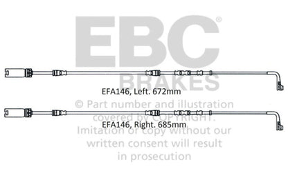 EBC 2008-2010 BMW M3 4.0L (E90) Front Wear Leads EFA146 EFA146 Photo - Primary