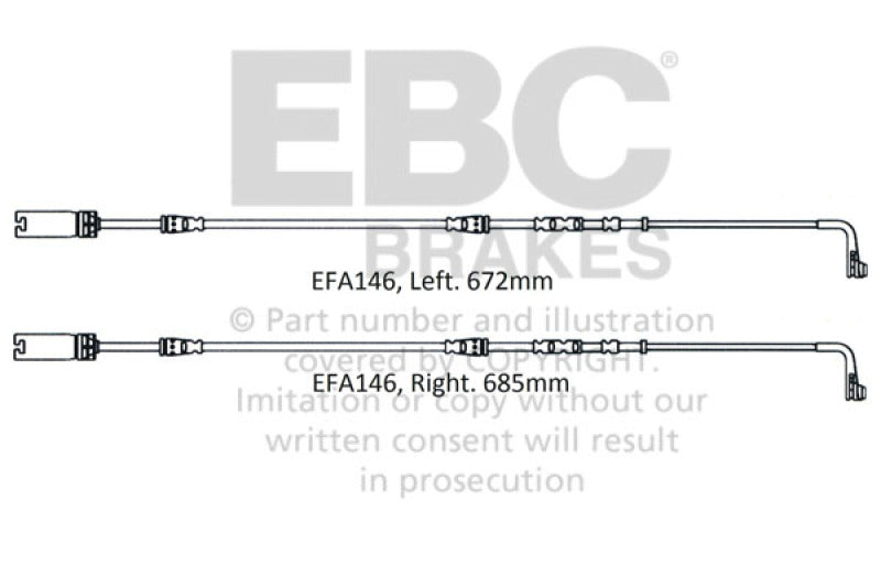 EBC 2008-2010 BMW M3 4.0L (E90) Front Wear Leads EFA146 EFA146 Photo - Primary