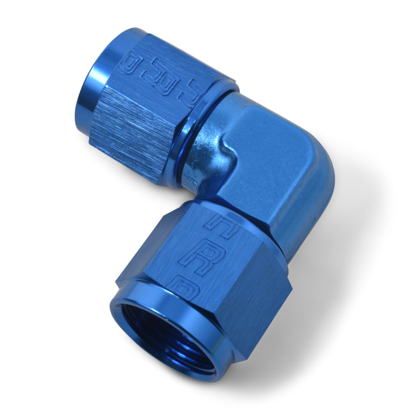 Russell 90° Female AN To Female AN Low Profile (Blue Finish) 614503 Photo - out of package
