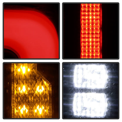 SPYDER 21-23 Ford Bronco (Factory LED Model Only) LED Tail Lights - Black (ALT-YD-FB21LED-LED-BK) 5088765 5088765 Photo - Unmounted