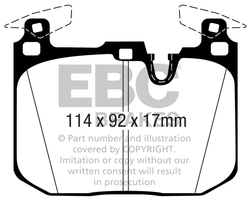 EBC 16-18 BMW M2 (F87) Bluestuff Front Brake Pads DP52360NDX DP52360NDX Photo - Primary