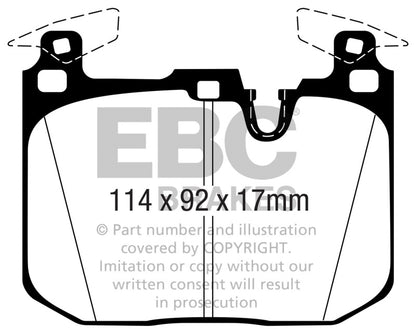 EBC 16-18 BMW M2 (F87) Bluestuff Front Brake Pads DP52360NDX DP52360NDX Photo - Primary