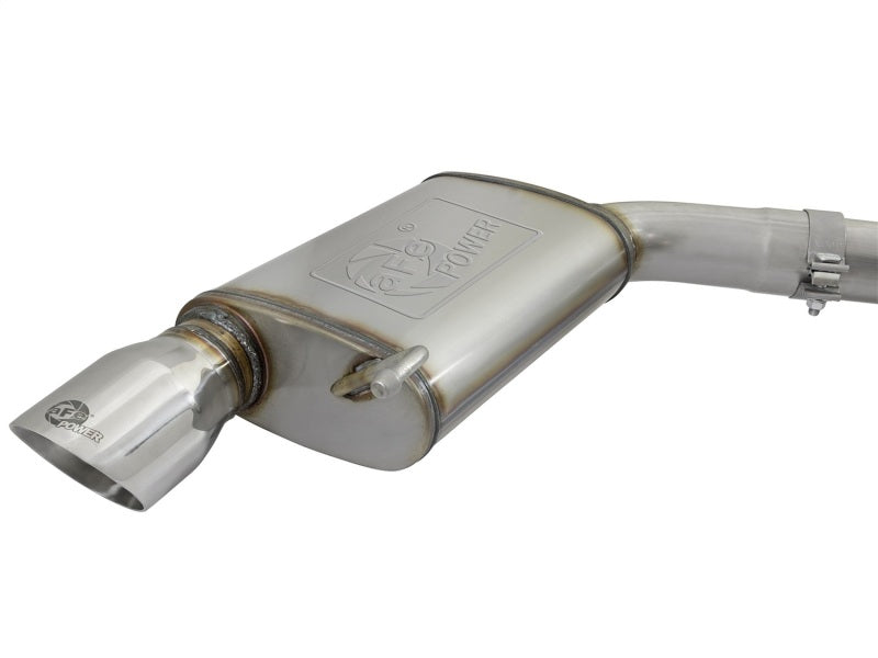 aFe MACHForce XP 3in Sport Tone Cat-Back Exhausts w/ Polished Tips 15-17 Ford Mustang V6/V8 49-33087-P 49-33087-P Photo - Unmounted
