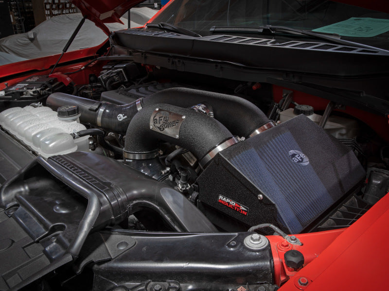aFe Rapid Induction Pro 5R Cold Air Intake System 21-22 Ford F-150 Raptor V6-3.5L (tt) 52-10015R 52-10015R Photo - Mounted