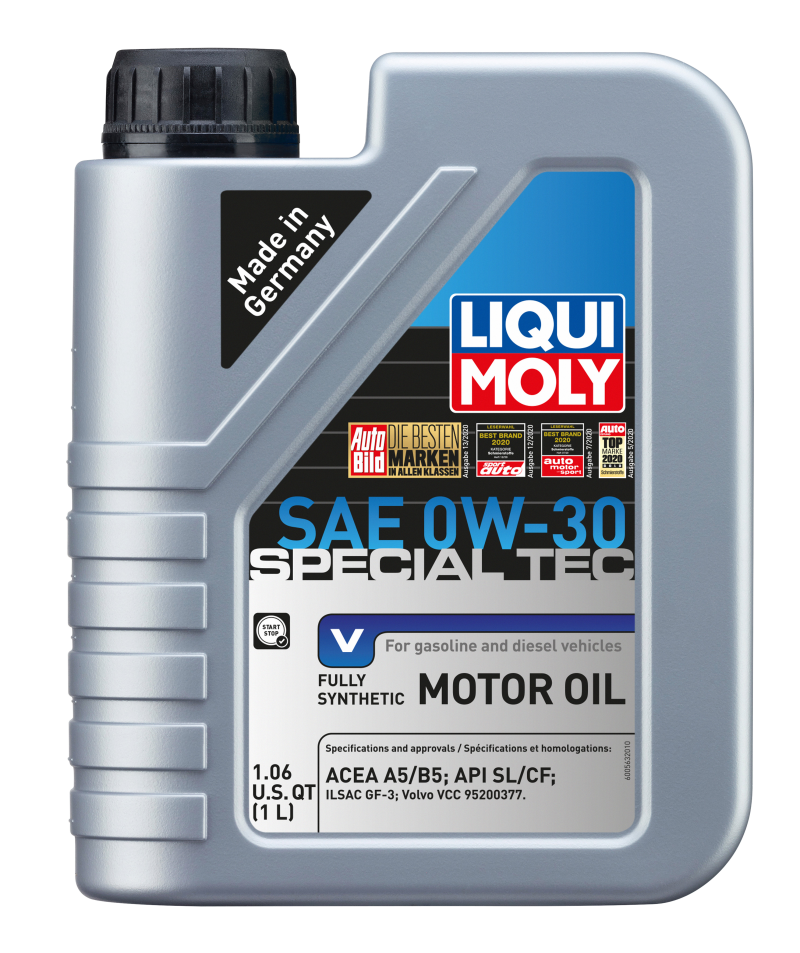 LIQUI MOLY 1L Special Tec V Motor Oil SAE 0W30 20202 20202 Photo - Primary