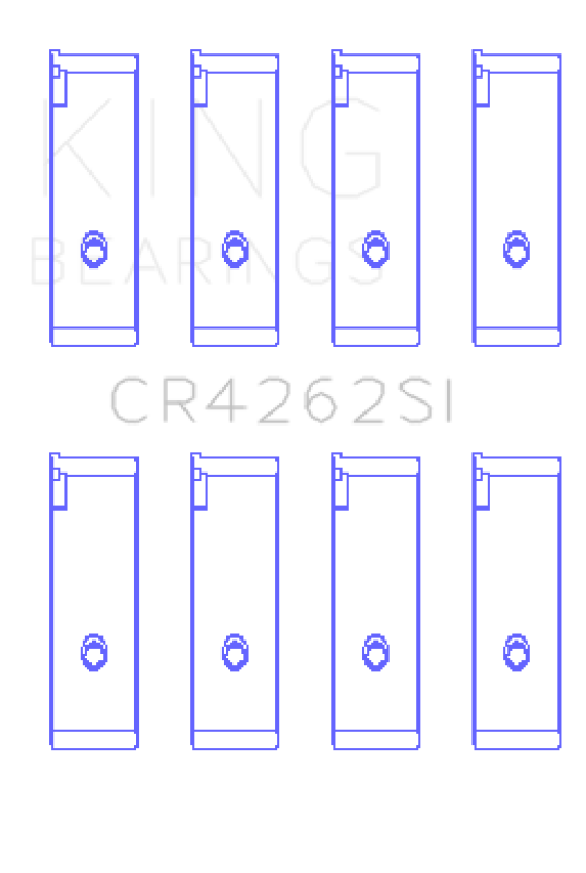 King Engine Bearings Suzuki J18K/J20A (Size +0.25mm) Connecting Rod Bearing Set CR4262SI0.25 CR4262SI0.25 Photo - Primary