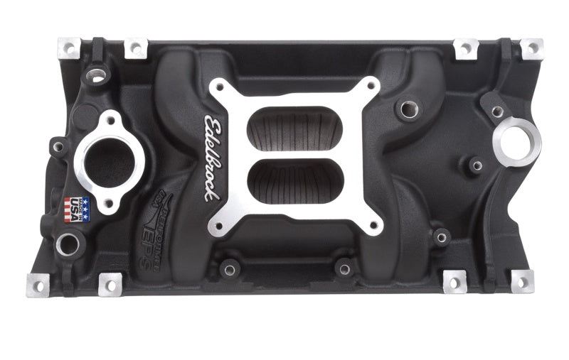Edelbrock Manifold, Performer Eps, Sb Chevy, Vortec, Black Finish 27163 Photo - Primary