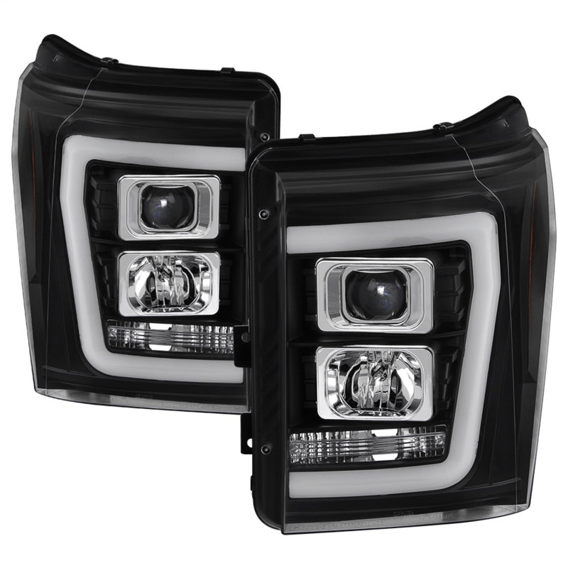 Spyder Ford F-250/F-350/F450 Super Duty 11-16 V2 Projector Headlights - Black (PRO-YD-FS11V2-LB-BK) 5084460 5084460 Photo - Primary