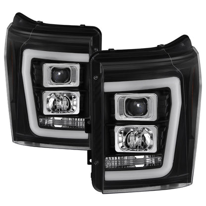 Spyder Ford F-250/F-350/F450 Super Duty 11-16 V2 Projector Headlights - Black (PRO-YD-FS11V2-LB-BK) 5084460 5084460 Photo - Primary