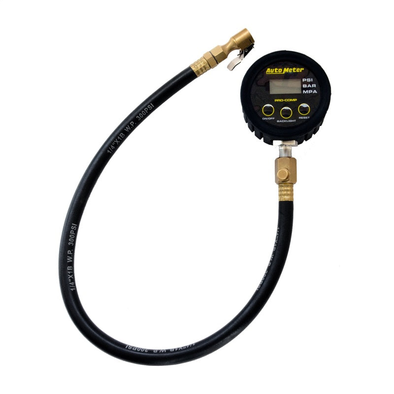 Autometer 0-50PSI Race Digital Tire Pressure Gauge w/ 25in Hose 2163 2163 User 1