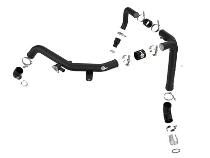 aFe 21-22 Ford Bronco V6-2.7Ltt BladeRunner Alum Hot Charge Pipe - Black 46-20588-B 46-20588-B Photo - Unmounted