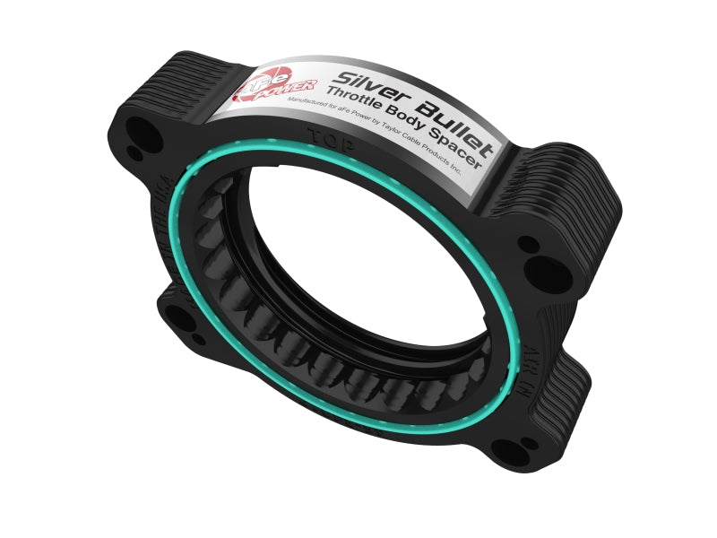 aFe 2020 Vette C8 Silver Bullet Aluminum Throttle Body Spacer / Works With Factory Intake Only - Blk 46-34017B 46-34017B Photo - Unmounted